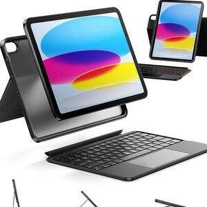 HOU iPad A16 11th/10th Generation Case with Keyboard